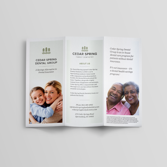 Cedar Spring Family Dentistry Brochure