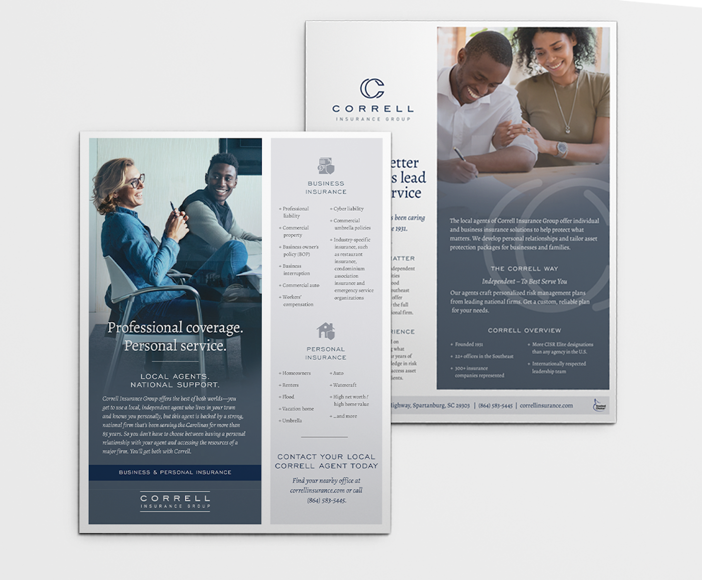 Brochure Design for Correll Insurance ALINE