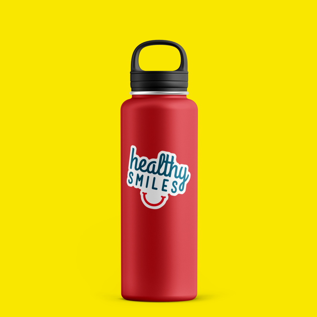 Healthy Smiles bag and water bottle